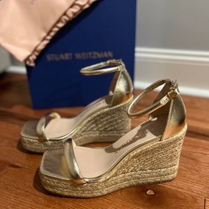 Stuart Weitzman Espadrille Wedges. Size 8.5. Like brand new condition!